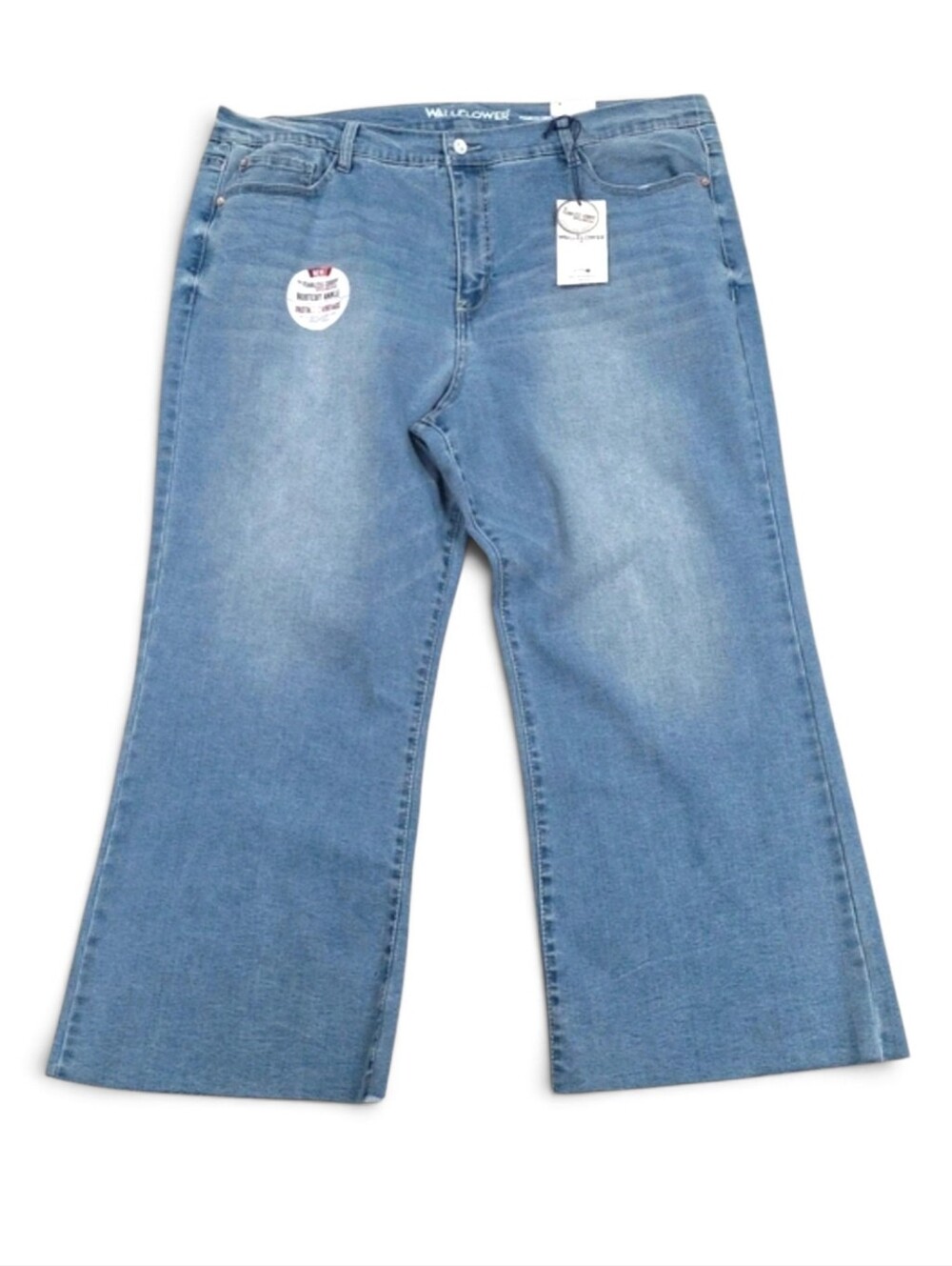 Curvy Super High Rise Bootcut Ankle Jeans.